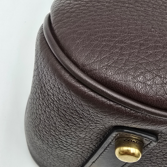 💥HTF💥Coach 1941 Glovetanned Pebble Leather Cass Hobo Bag, Oak - Picture 7 of 16